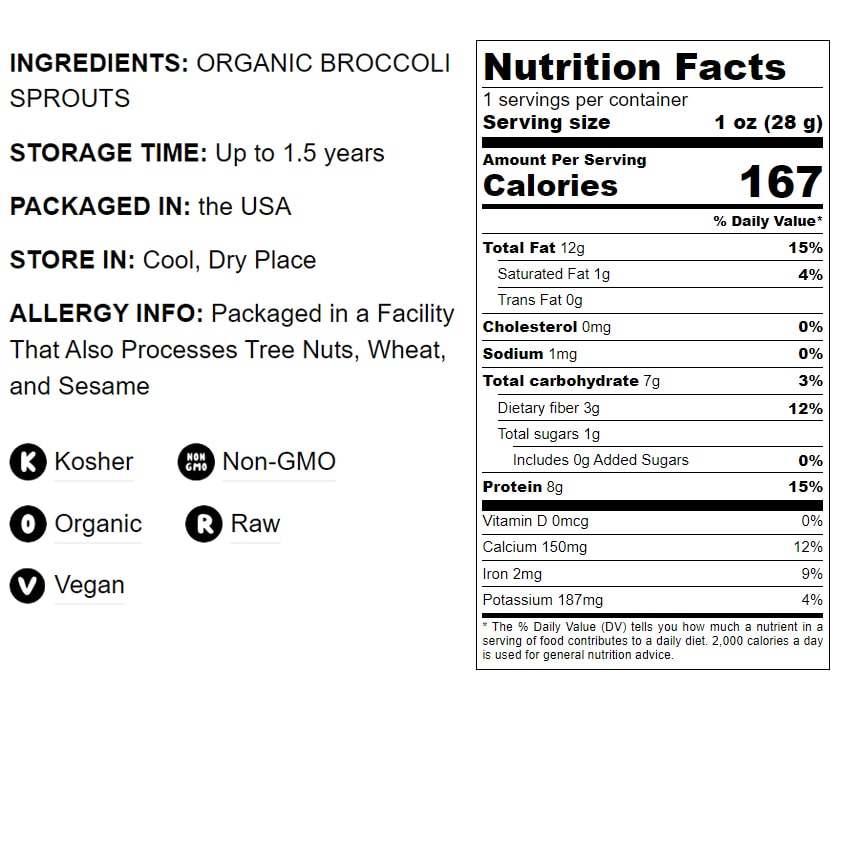 Organic Broccoli Sprouts Powder - by Food To Live