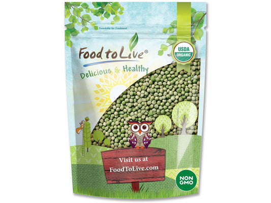 Organic Dried Green Peas - by Food To Live