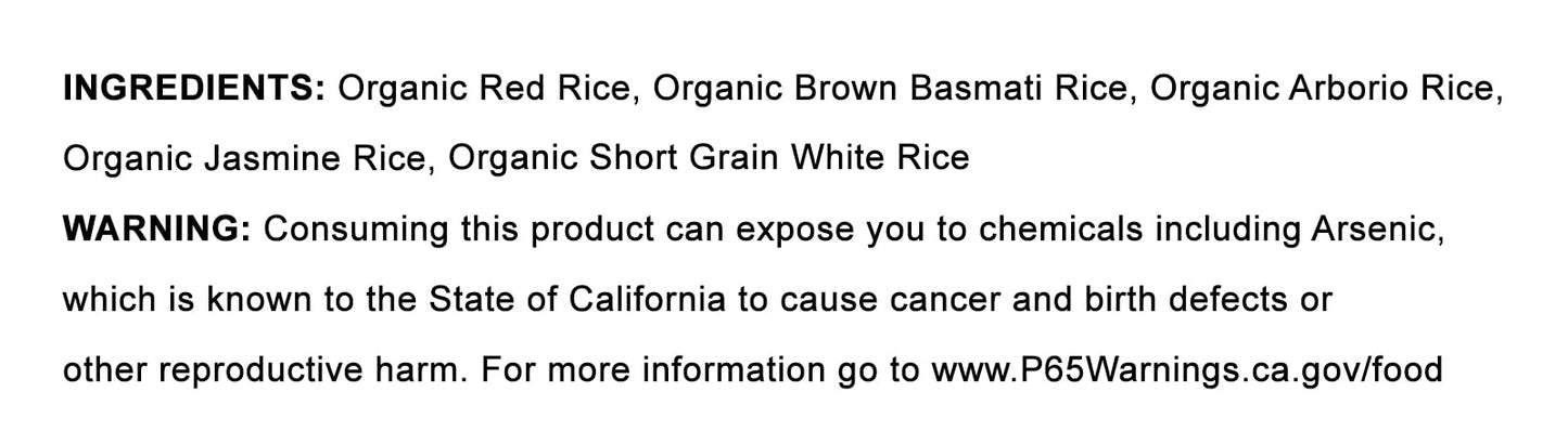 Organic Rice Lover Gift Box - by Food To Live