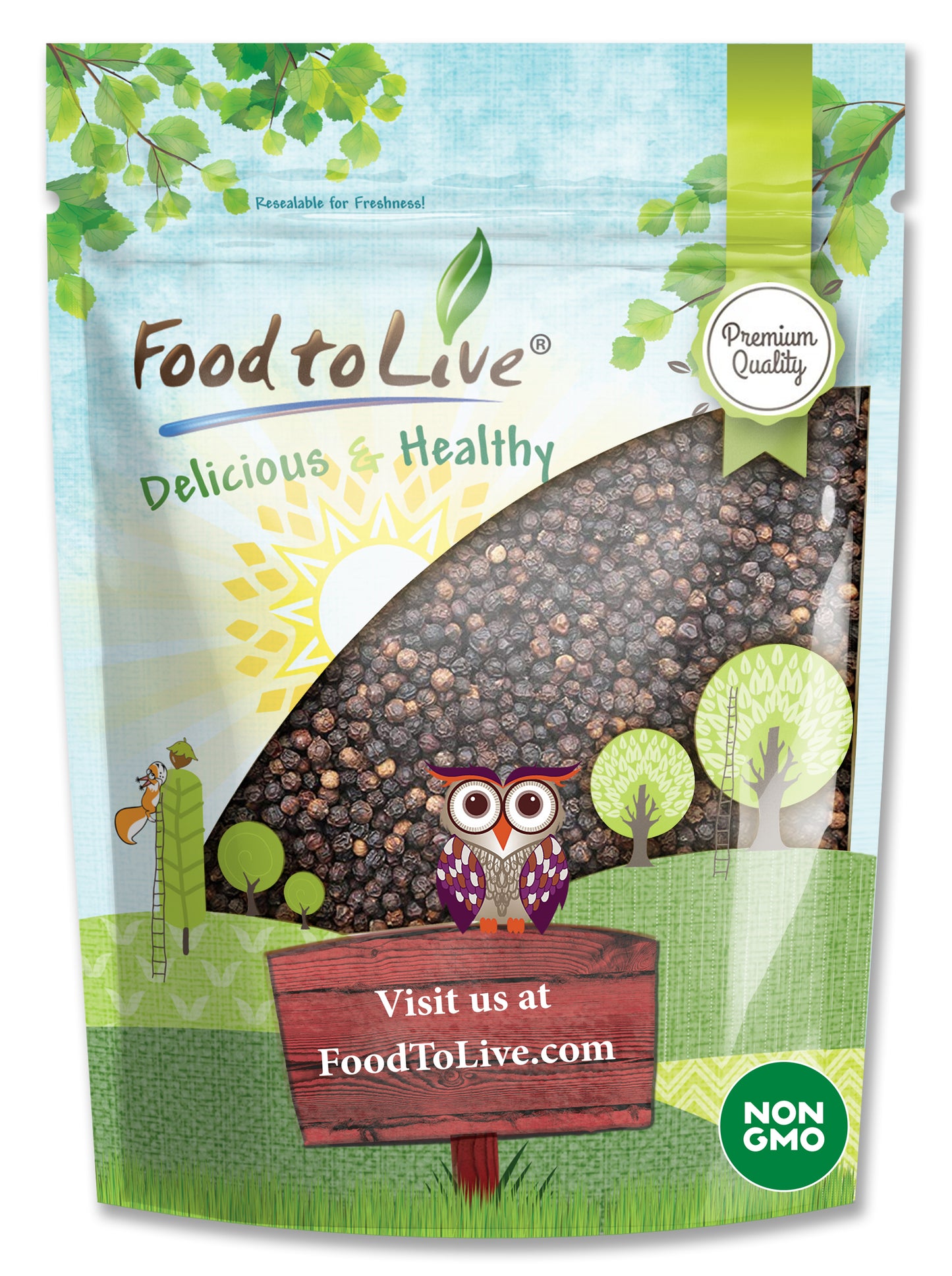 Whole Black Pepper - by Food To Live