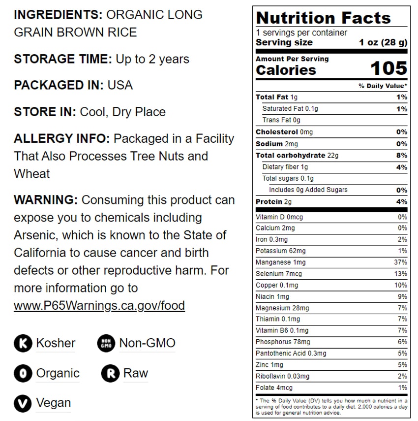 Organic Parboiled Long Grain Brown Rice - by Food To Live