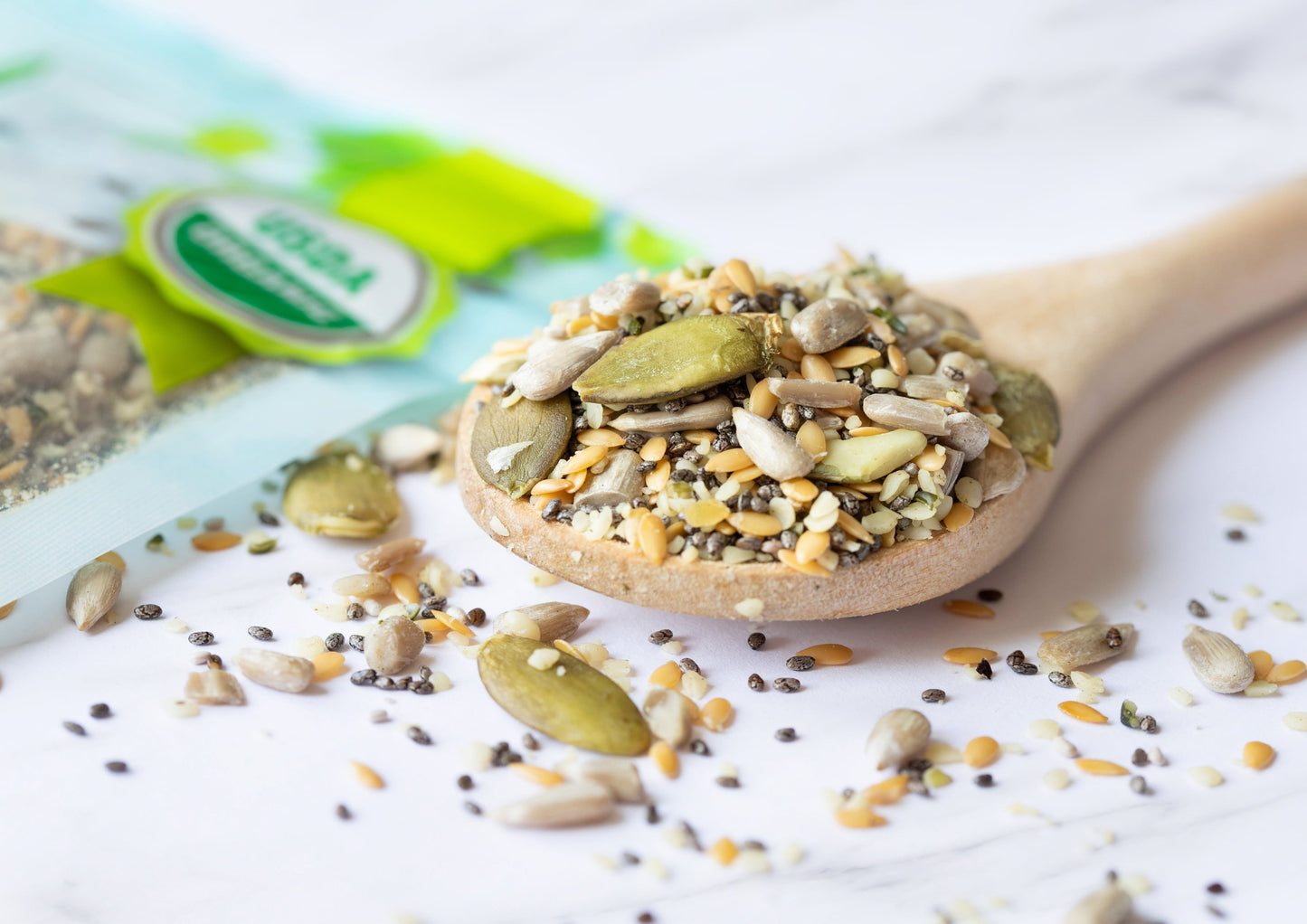 Organic Raw Superseed Mix with Chia, Flax, Hemp, Pumpkin, and Sunflower - by Food To Live
