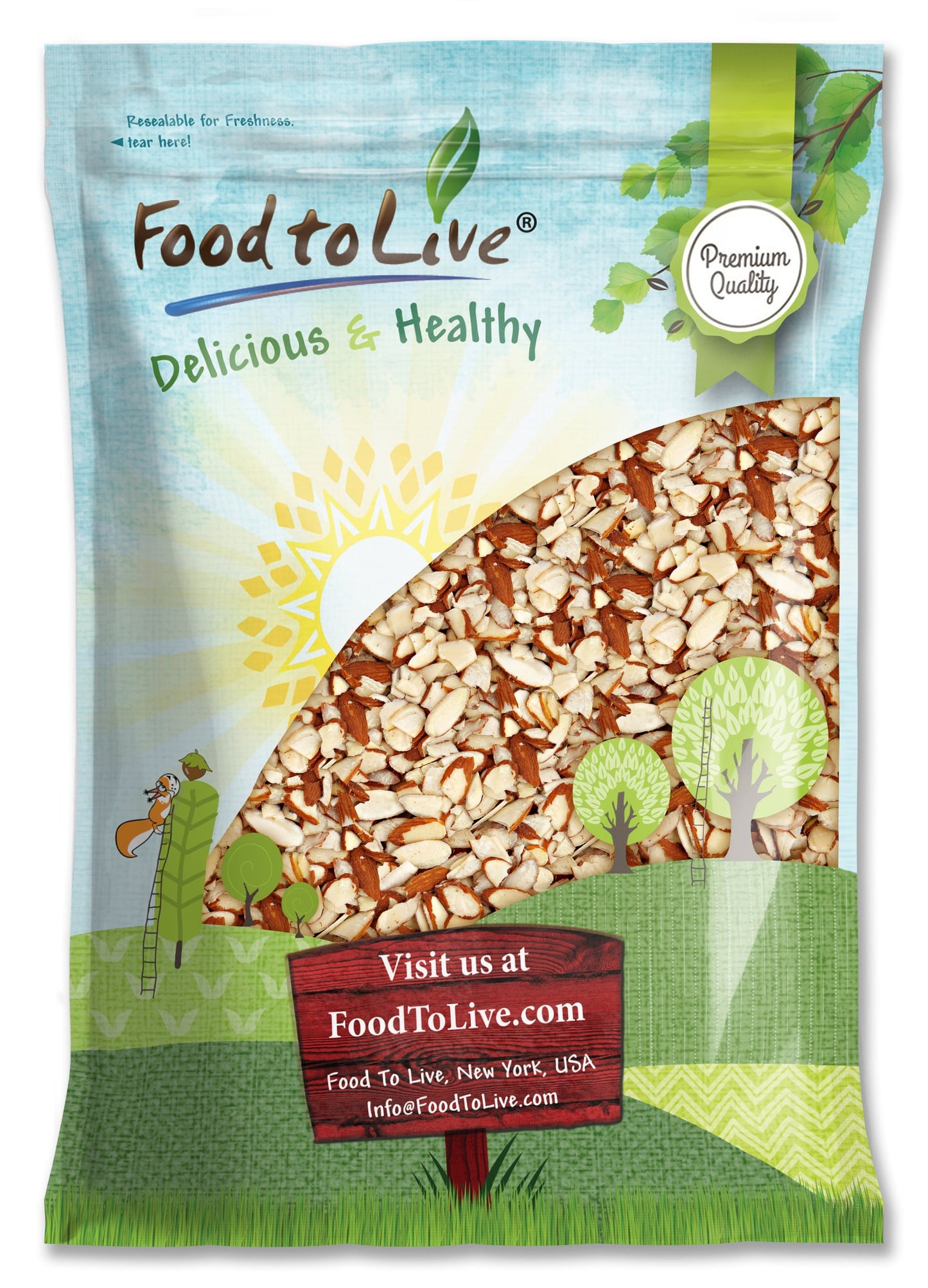 California Natural Sliced Almonds - by Food To Live