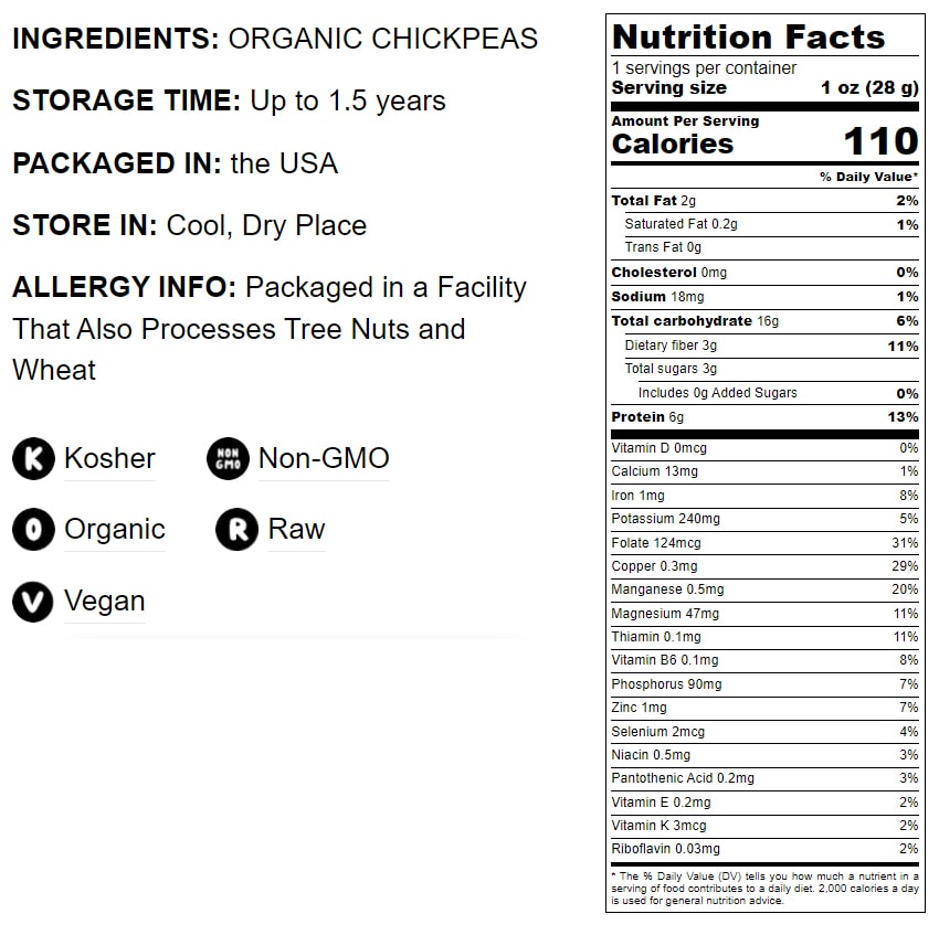 Organic Garbanzo Bean Flour - by Food To Live