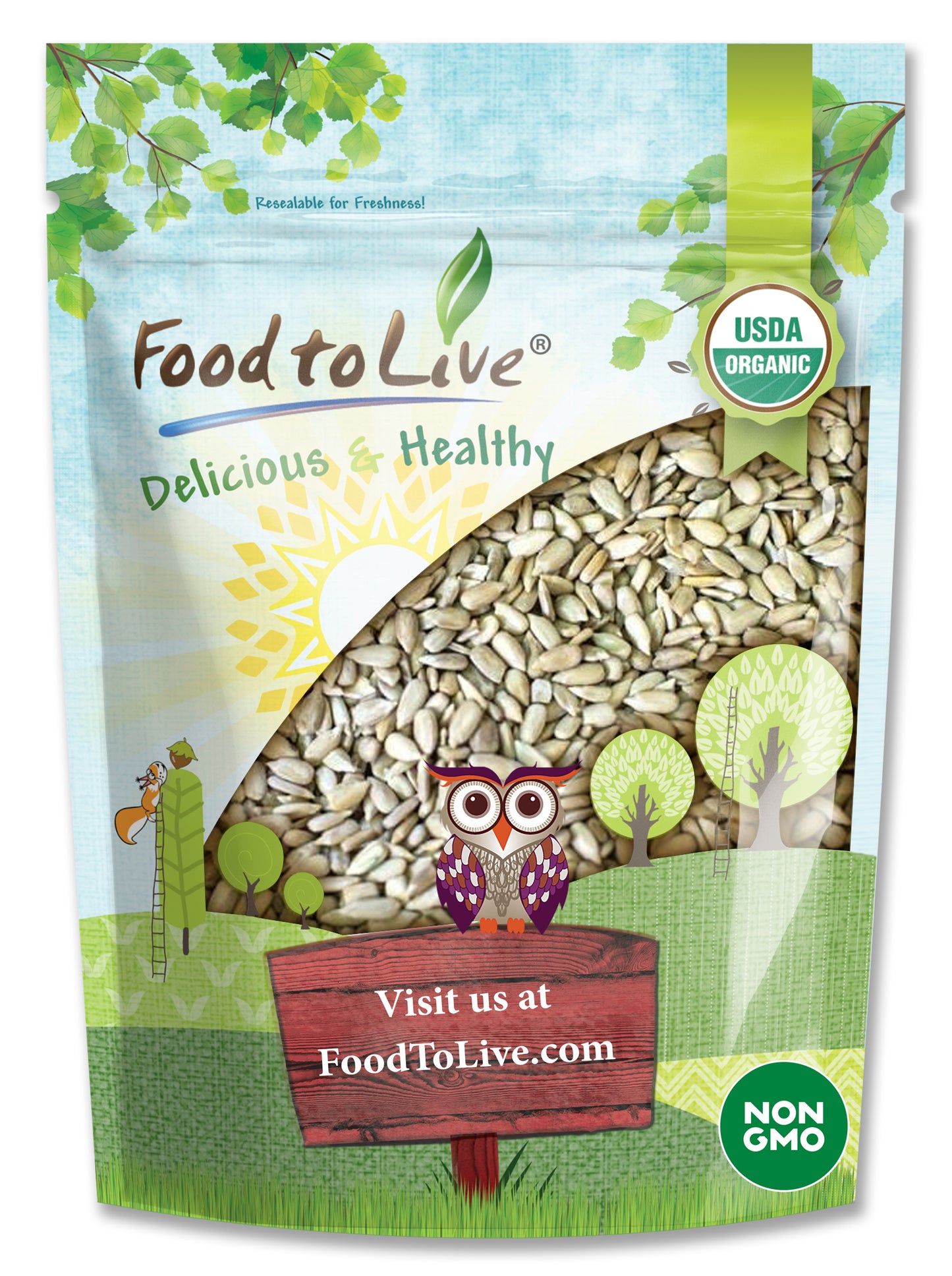Organic Sprouted Sunflower Seeds - by Food To Live