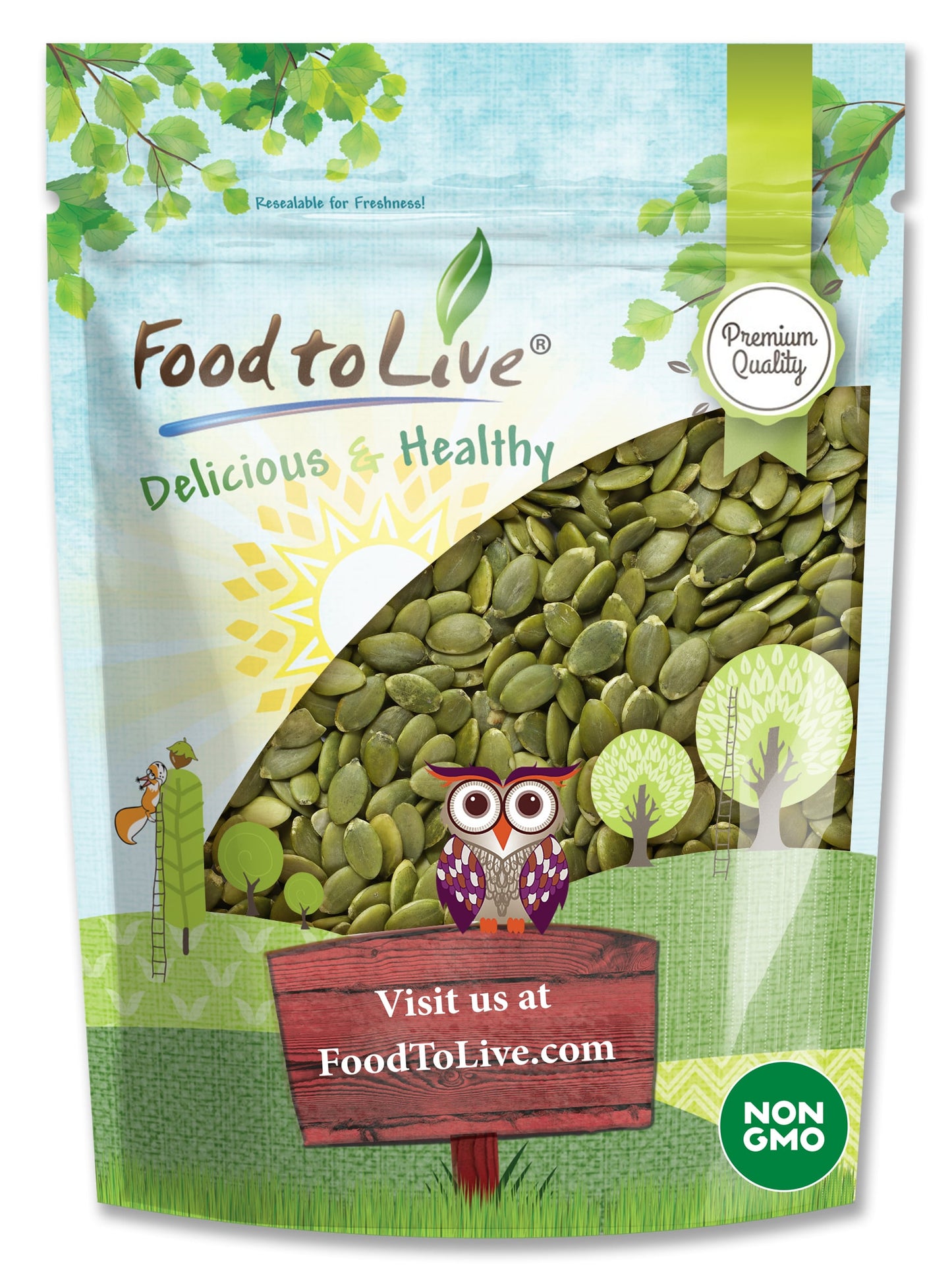 Pepitas / Pumpkin Seeds - by Food To Live