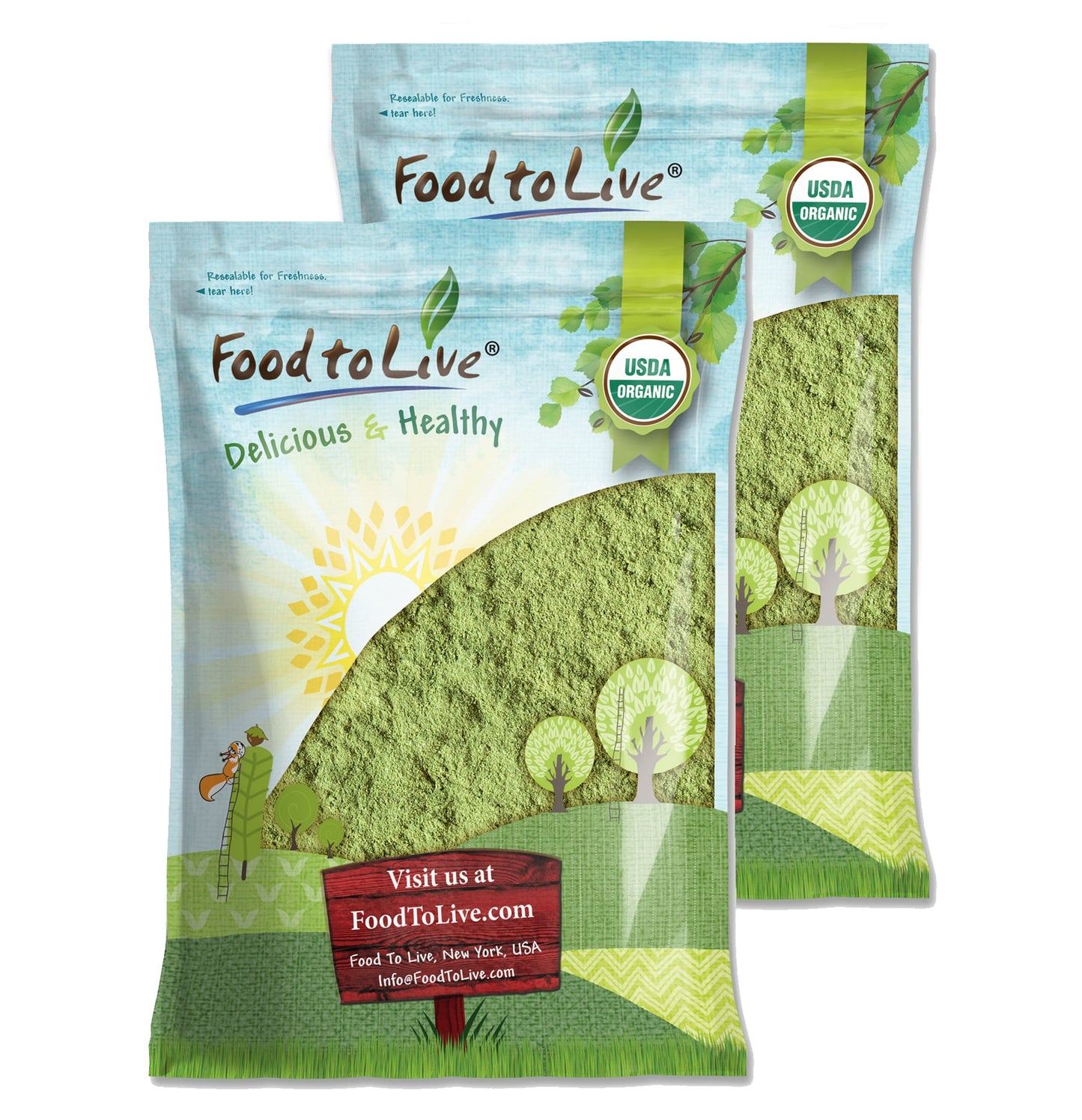 Organic Barley Grass Powder - by Food To Live