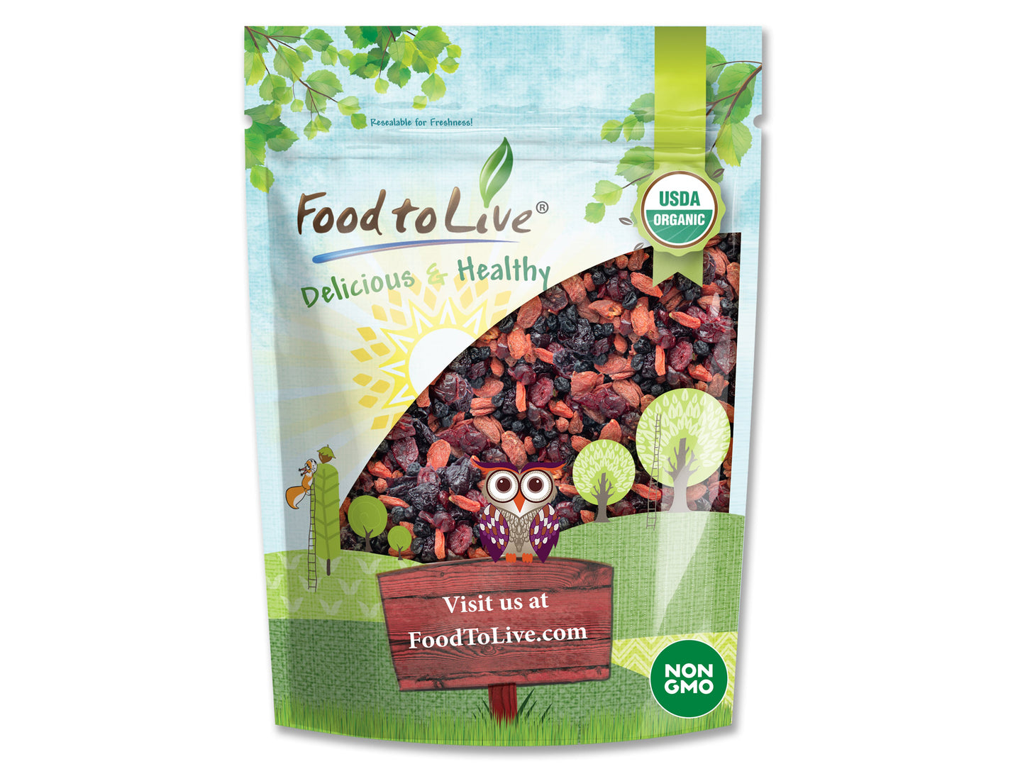 Organic Yummy Berries Mix - by Food To Live