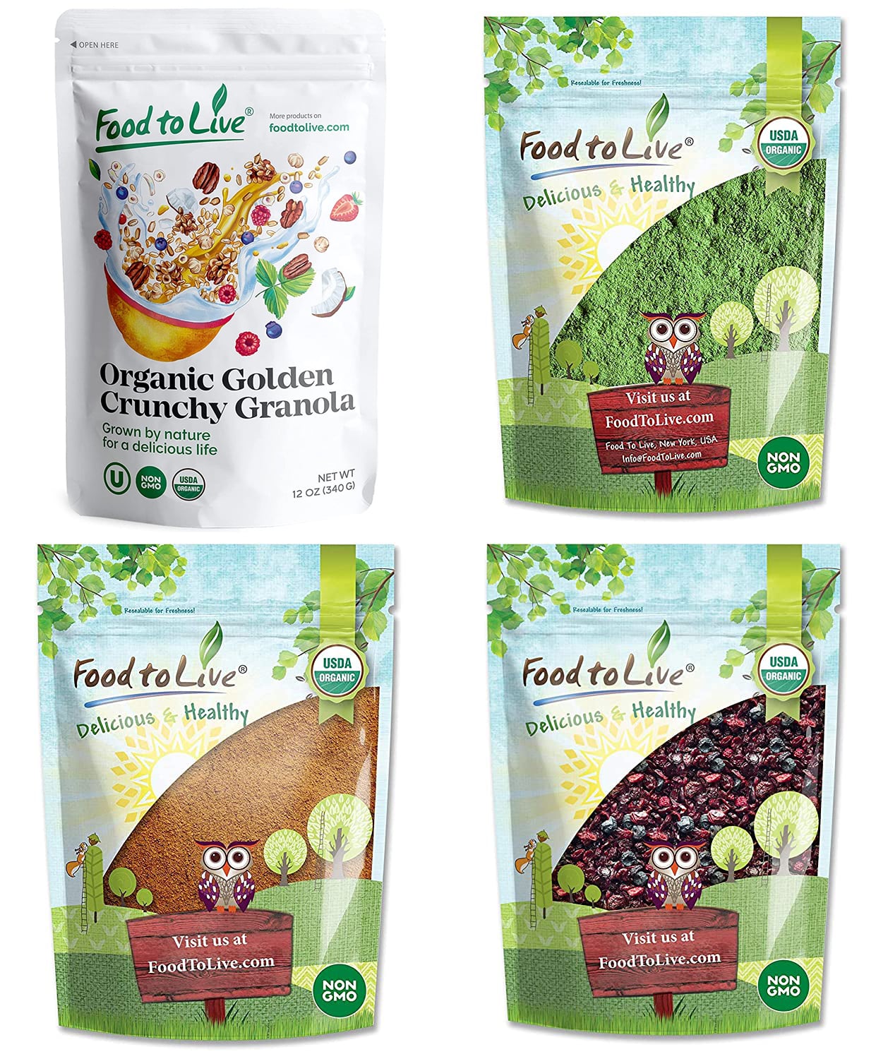Organic Rise & Shine Gift Box - by Food To Live