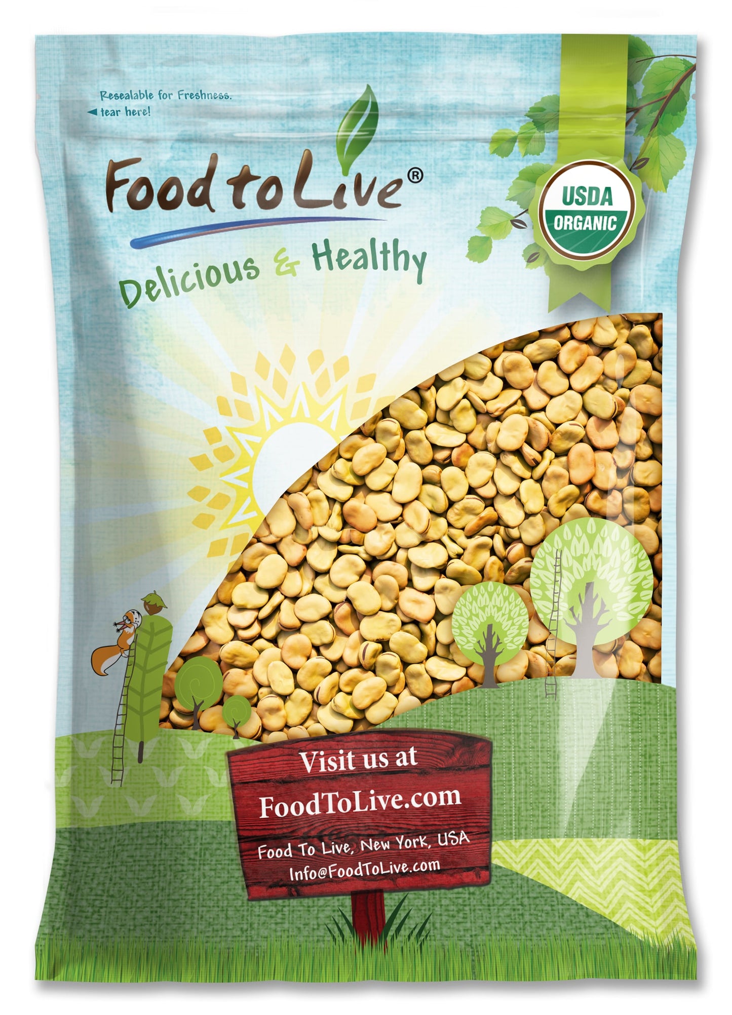 Organic Fava Beans - by Food To Live