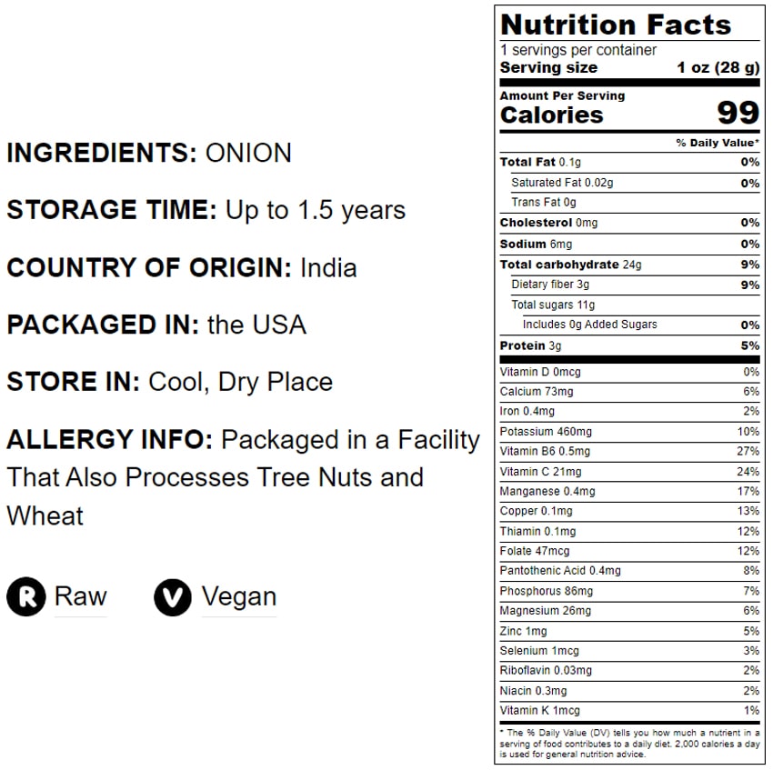 Minced White Onion - by Food To Live