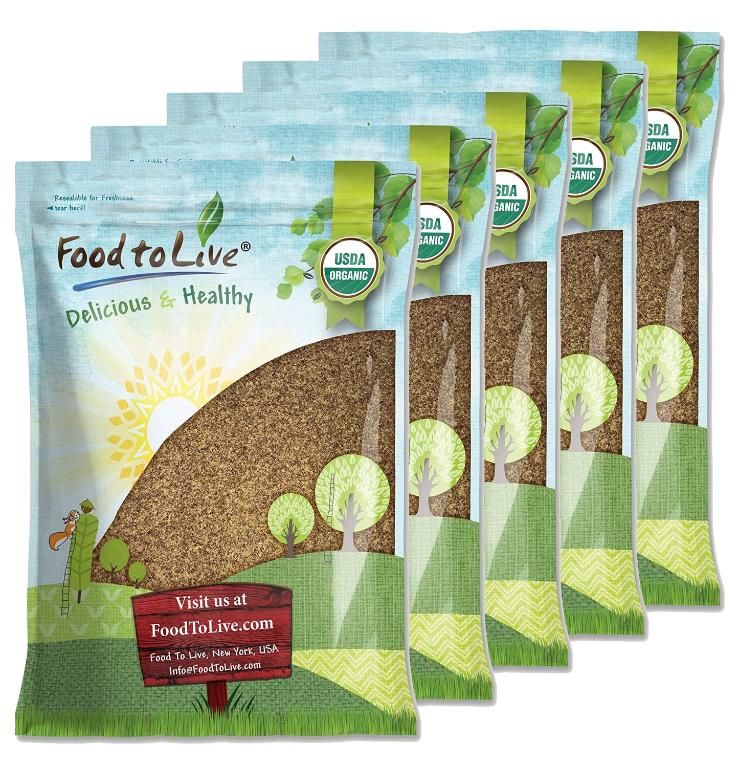 Organic Brown Flaxseed Meal - by Food To Live