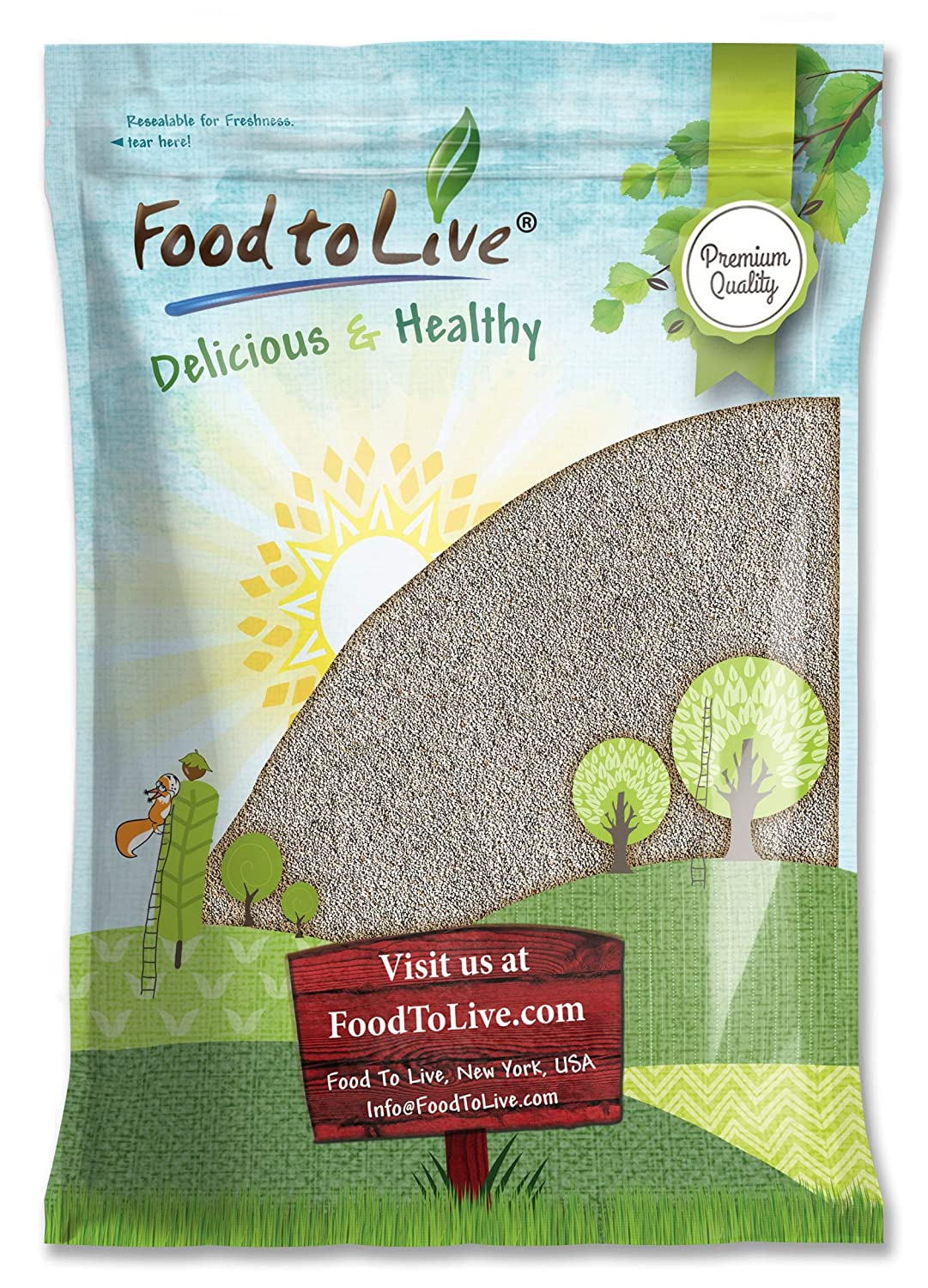 White Chia Seeds - by Food To Live