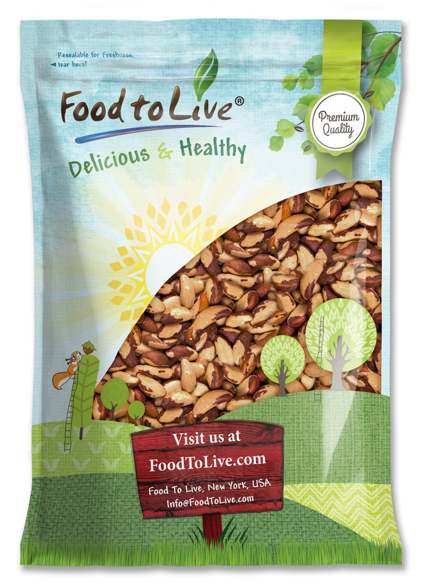 Dry Roasted Brazil Nuts - by Food To Live