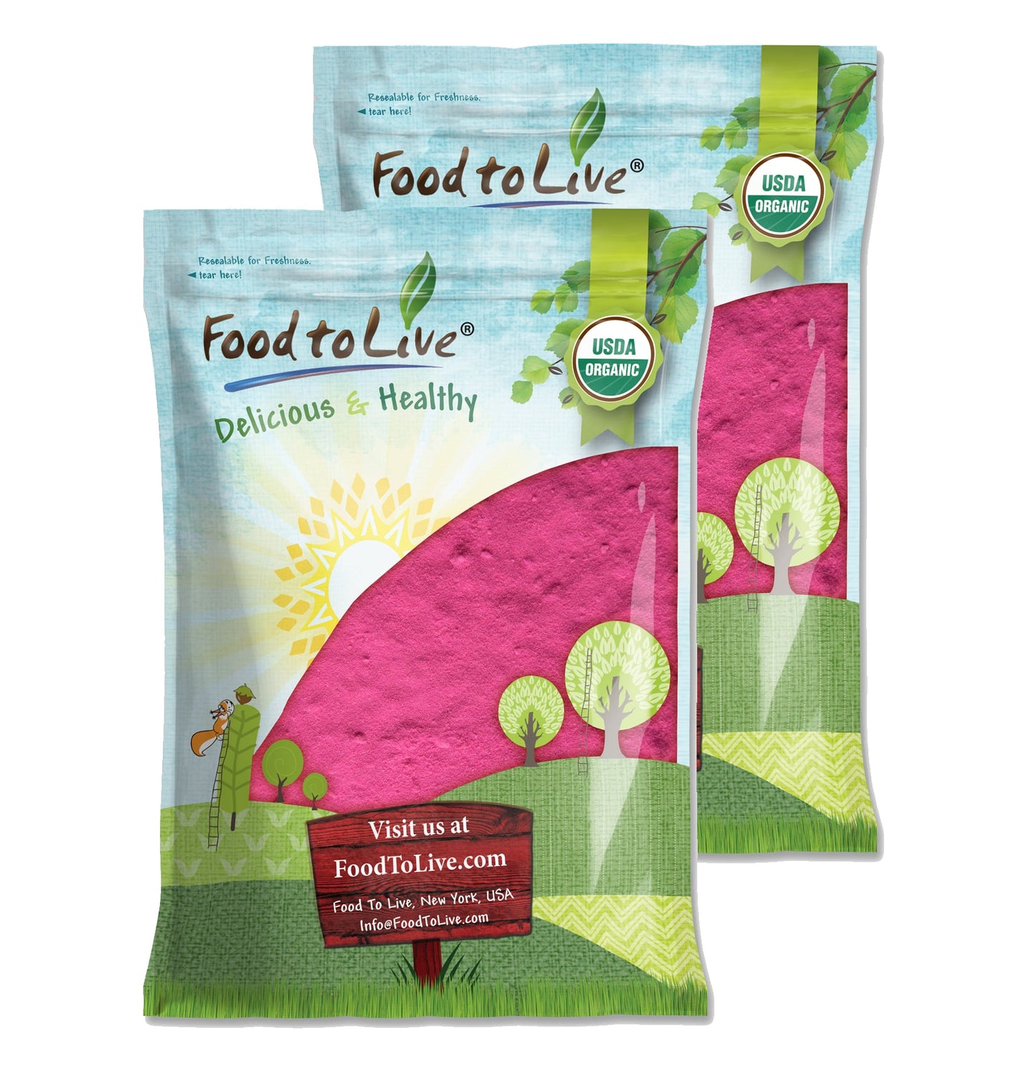 Organic Dragon Fruit Powder - by Food To Live
