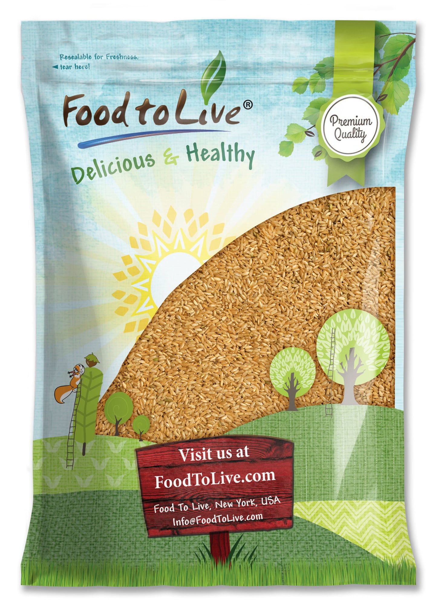 Parboiled Long Grain Brown Rice - by Food To Live