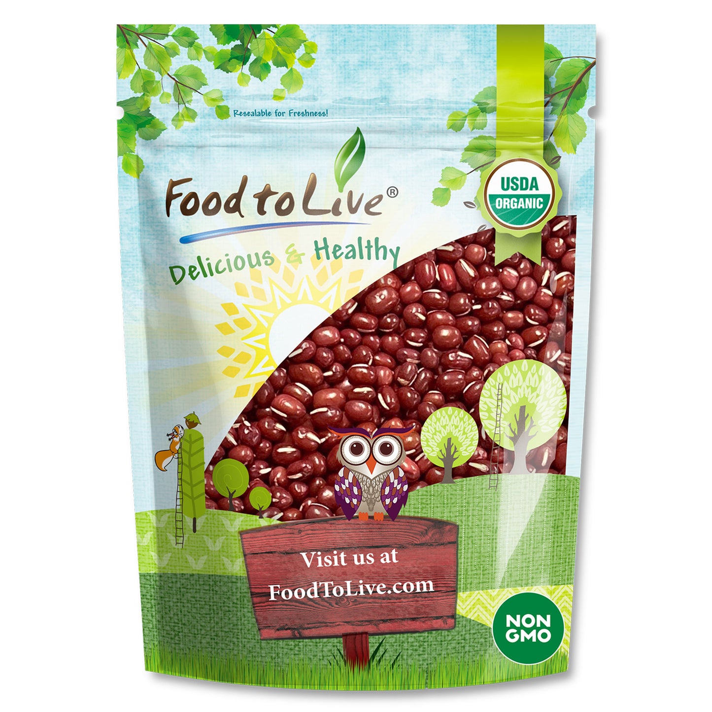 Organic Adzuki Beans - by Food To Live
