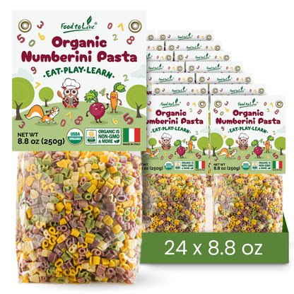 Organic Numberini Pasta - Eat Play Learn - by Food to Live