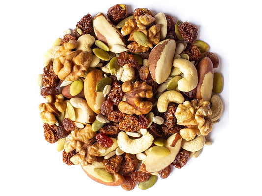 Organic Vitality Snack Mix — Non-GMO. Golden Berries, Raisins, Brazil Nuts, Cashews, Walnuts, Pumpkin and Sunflower Seeds - by Food to Live