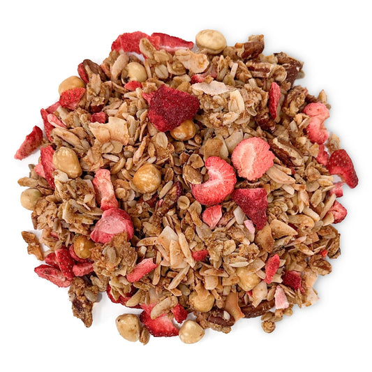 Organic Golden Crunchy Granola with Strawberries - by Food to Live
