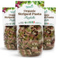 Organic Striped Farfalle Pasta – Italian Artisan Tri-Color Bow-Tie Pasta. Non-GMO, Vegan, Made with Semolina, Beet and Spinach. Perfect for Gourmet Cooking