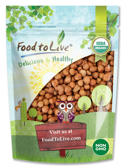 Organic Hazelnuts / Filberts - Non-GMO, Kosher, Raw, No Shell, Bulk - by Food to Live