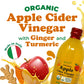 Organic Apple Cider Vinegar with Ginger and Turmeric - 16.9 fl oz (500 ml) - by Food To Live