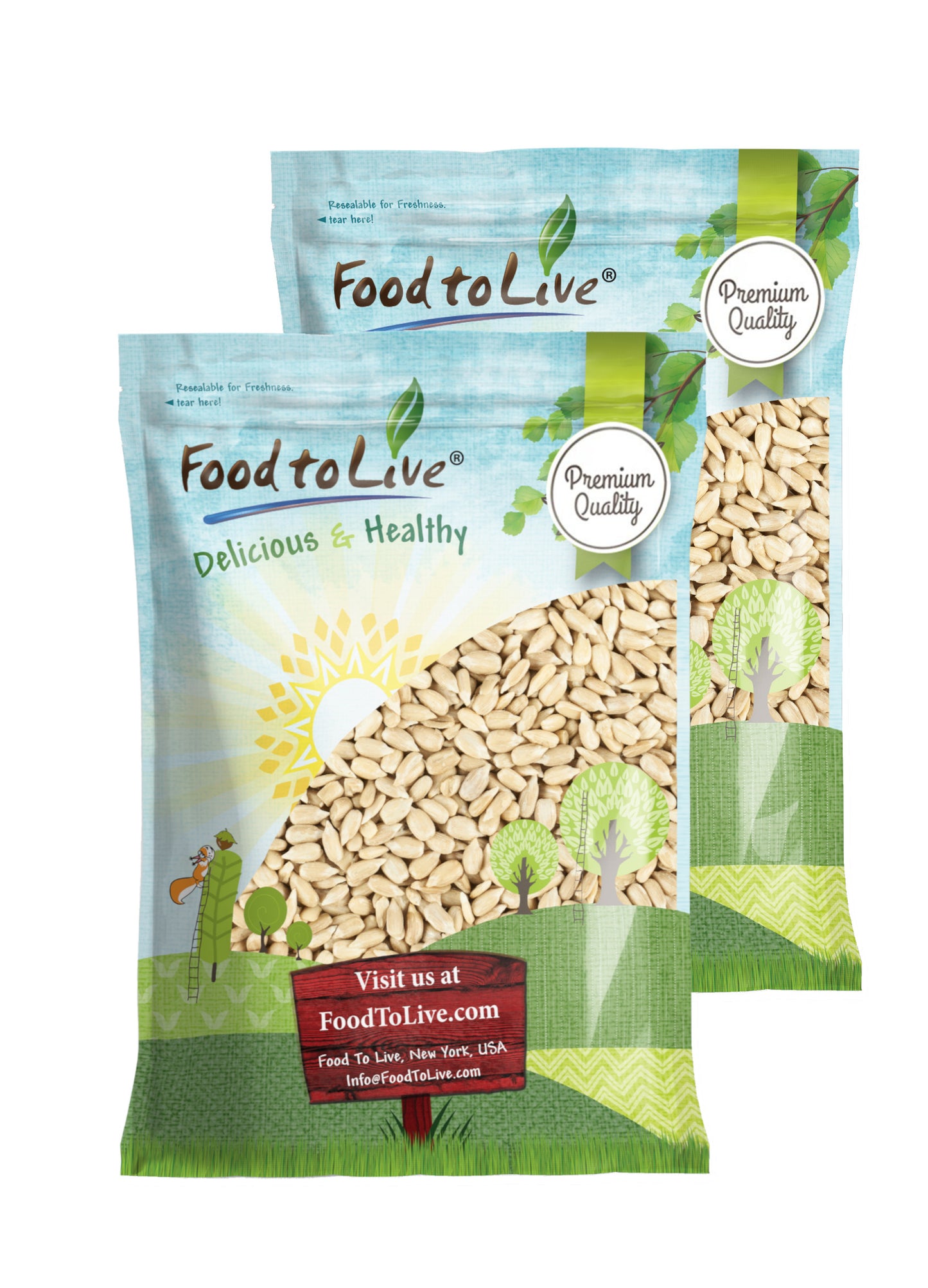 Organic Sprouted Sunflower Seeds with Himalayan Salt - by Food to Live
