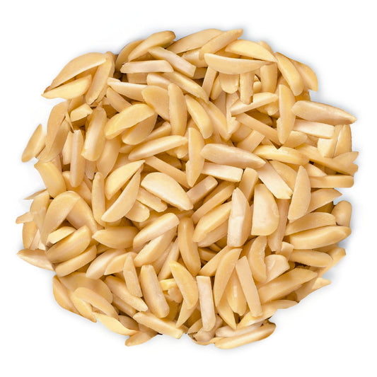 Organic Dry Roasted Blanched Slivered Almonds with Himalayan Salt - by Food to Live