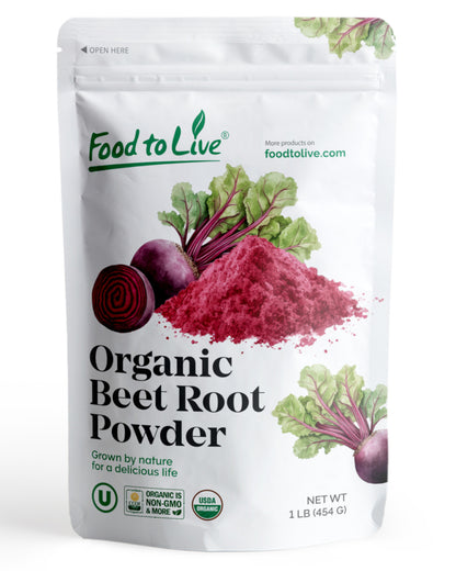 Organic Beet Root Juice Powder – Non-GMO, Raw, Keto, Vegan, Bulk, Contains Maltodextrin. Nitric Oxide Booster. Easy to Use. Rich in Antioxidants, Fiber. Perfect for Smoothies, Soup, Hummus