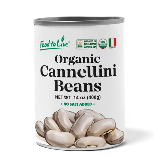 Organic Italian Canned Cannellini Beans - by Food To Live