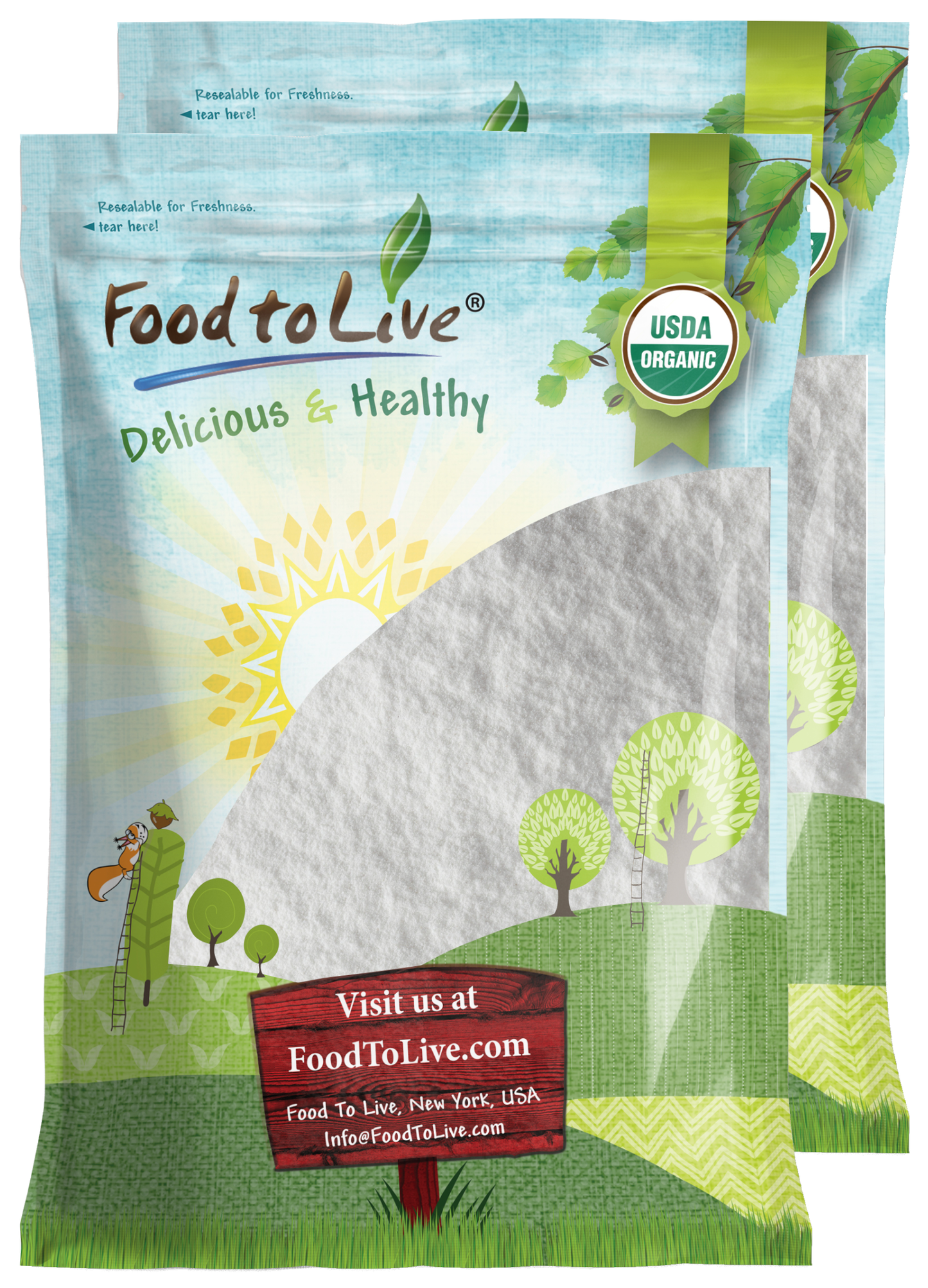 Organic Powdered Cane Sugar - by Food to Live