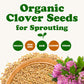 Organic Clover Sprouting Seeds - Great for Sprouts, Microgreens, Gardening, Food Storage, Seeds in Bulk to Plant, Non-GMO, Kosher - by Food to Live