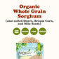 Organic Whole Grain Sorghum — Non-GMO White Groats. Raw Milo Seeds. Vegan, Bulk Broom-corn. Durra is Great for Making Flour and Popped Jowar Dhani — by Food to Live