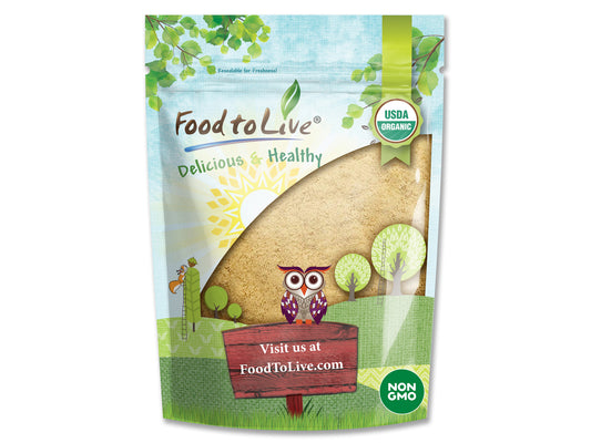 Organic Yellow Maca Powder - Non-GMO, Kosher, Raw Ground Maca Root, Vegan, Flour, Bulk - by Food to Live