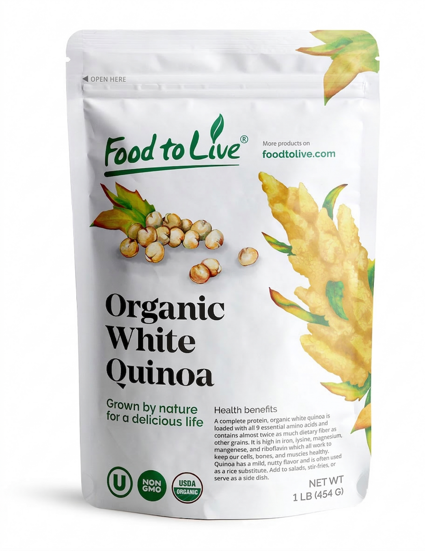 Organic White Quinoa - by Food To Live