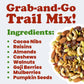 Organic Raw Munchies Snack Mix — Non-GMO,.Cacao Nibs, Raisins, Almonds, Cashews, Walnuts, Goji Berries, Mulberries, Pumpkin Seeds. Kosher