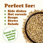 Hulled Barley Grain – 100% Whole Grain, Vegan, Great for Home Baking, Brewing, Grinding. Rich in Selenium, Fiber. Perfect for Chili, Stews, Hot Cereal, Salads, Soup. Bulk Seeds. Made in USA