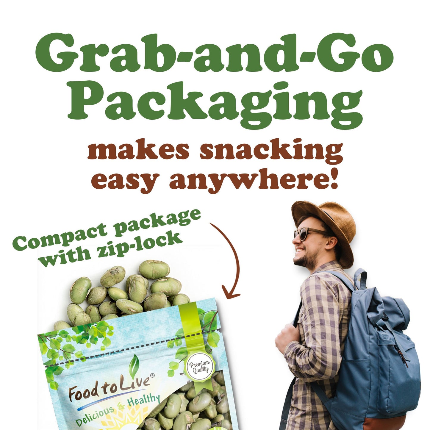 Edamame Beans, Roasted and Salted - by Food to Live