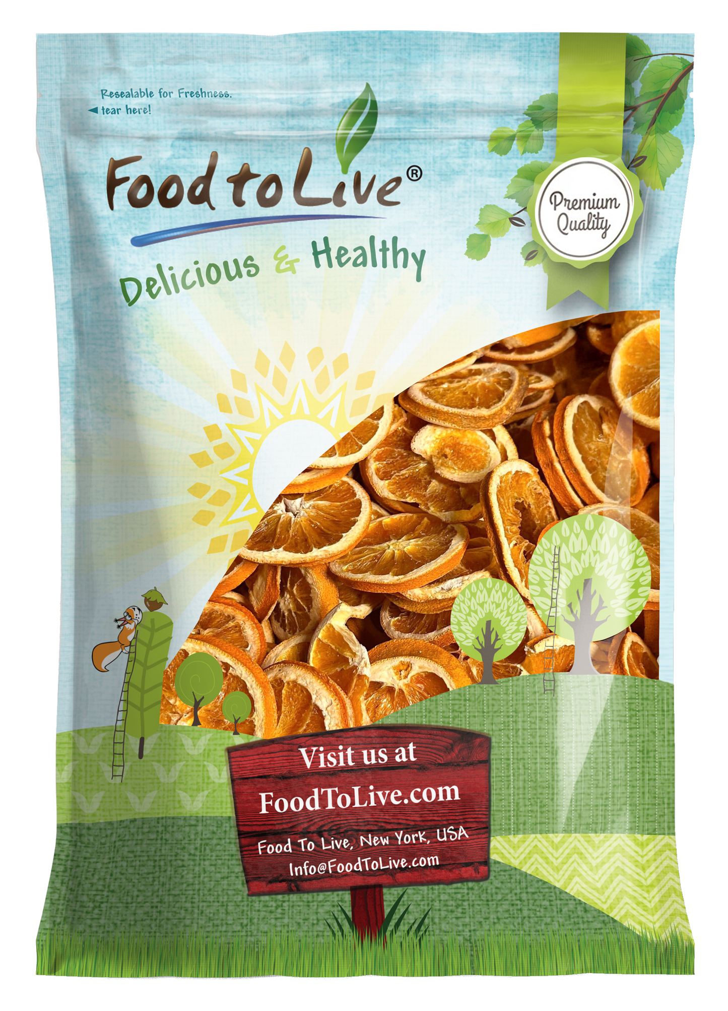 Organic Dry Orange Sliced - by Food to Live