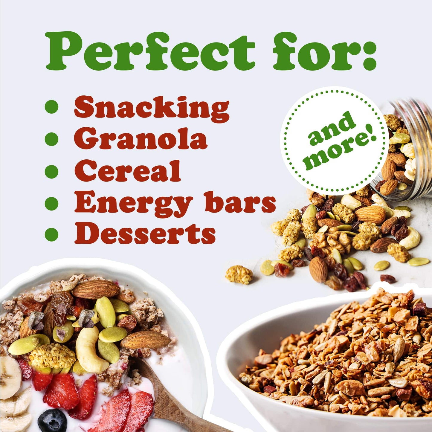 Organic Raw Munchies Snack Mix — Non-GMO,.Cacao Nibs, Raisins, Almonds, Cashews, Walnuts, Goji Berries, Mulberries, Pumpkin Seeds. Kosher
