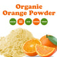 Organic Orange Powder — Non-GMO, Made from Raw Dried Citrus Fruit, Unsulfured, Vegan, Bulk, Great for Baking, Juices, Smoothies, Yogurts, and Instant Breakfast Drinks, No Sulphites