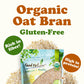 Gluten Free Organic Oat Bran – A Nutritional Powerhouse High Fiber Hot Cereal, Milled from High Protein Oats. Non-GMO, Raw, Unprocessed, Vegan, Kosher, Bulk. Good for Dukan Diet