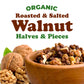 Organic Walnuts, Halves and Pieces, Roasted and Salted - by Food to Live