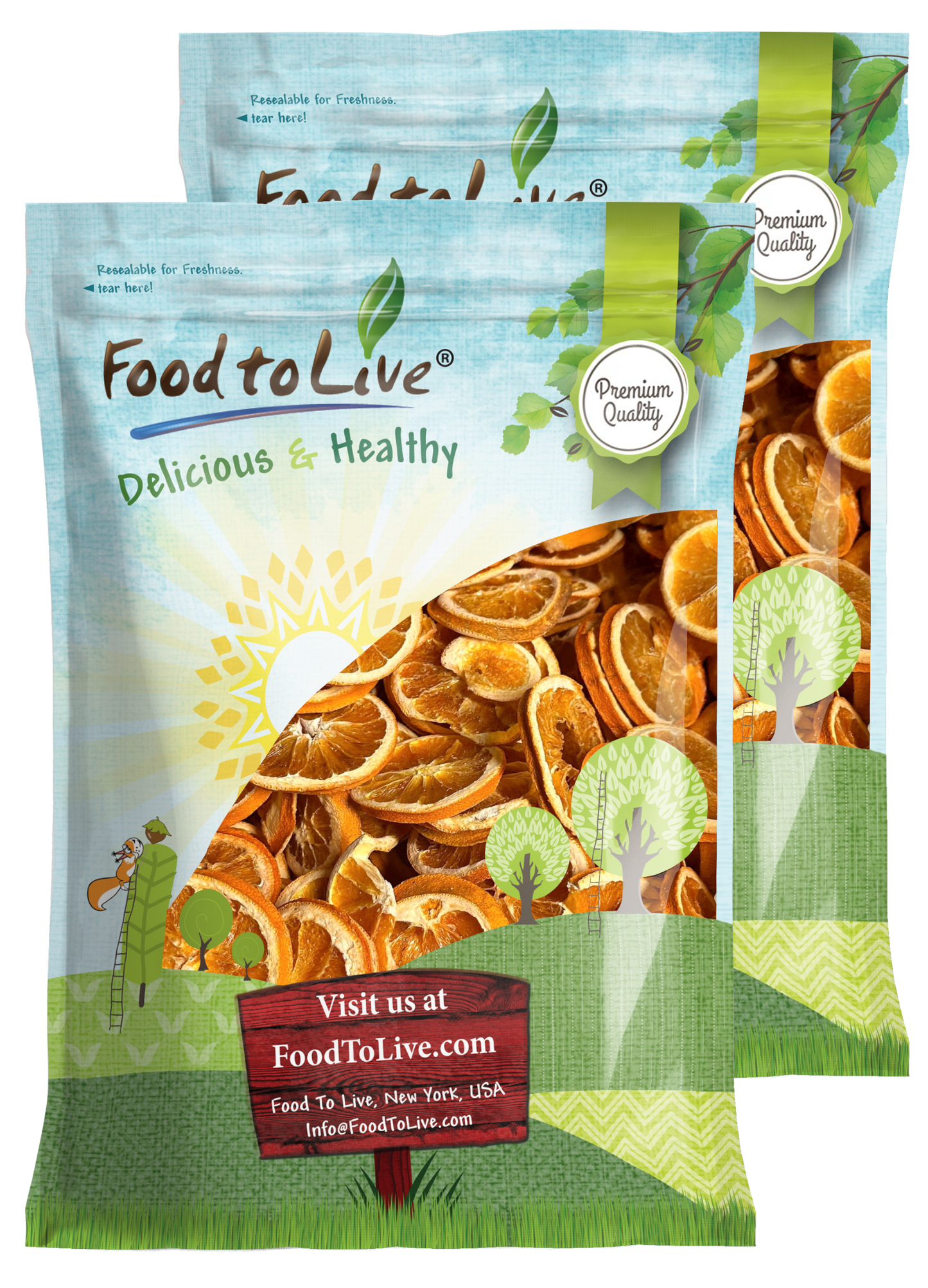 Organic Dry Orange Sliced - by Food to Live