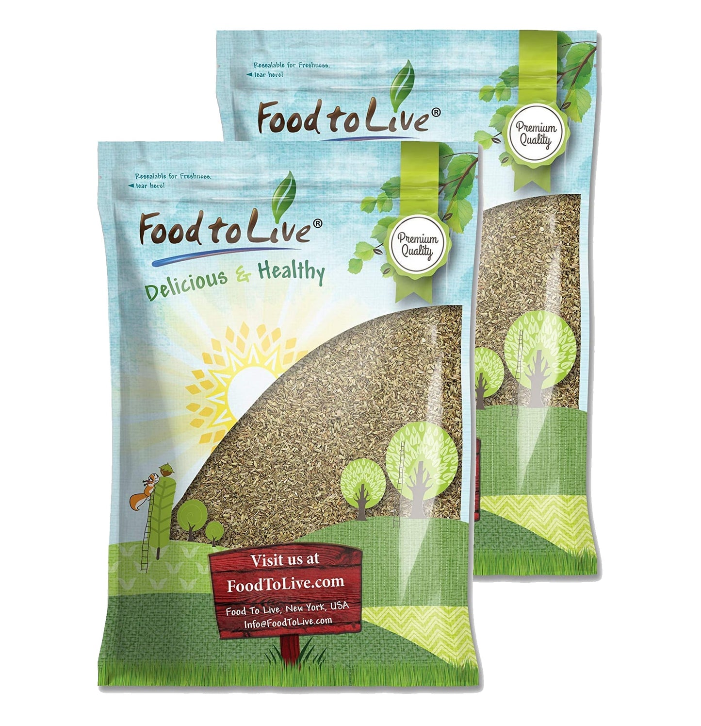 Fennel Seeds — Kosher, Raw, Bulk - by Food to Live