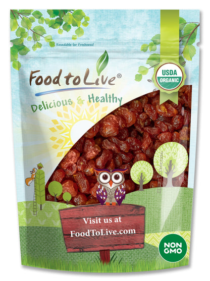 Organic Dried Sour Cherries - by Food To Live