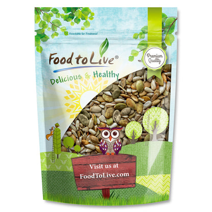 Dry Roasted Sunflower and Pumpkin Seed Mix with Himalayan Salt - by Food To Live