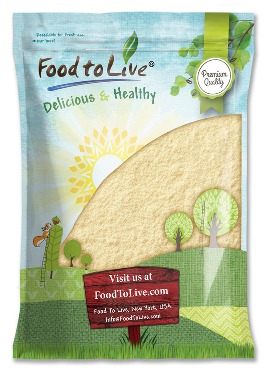 Pineapple Juice Powder, - Made from Raw Dried Fruit, Unsulfured, Vegan, Bulk, Great for Baking, Juices, Smoothies, Yogurts, and Instant Breakfast Drinks, No Sulphites - by Food to Live