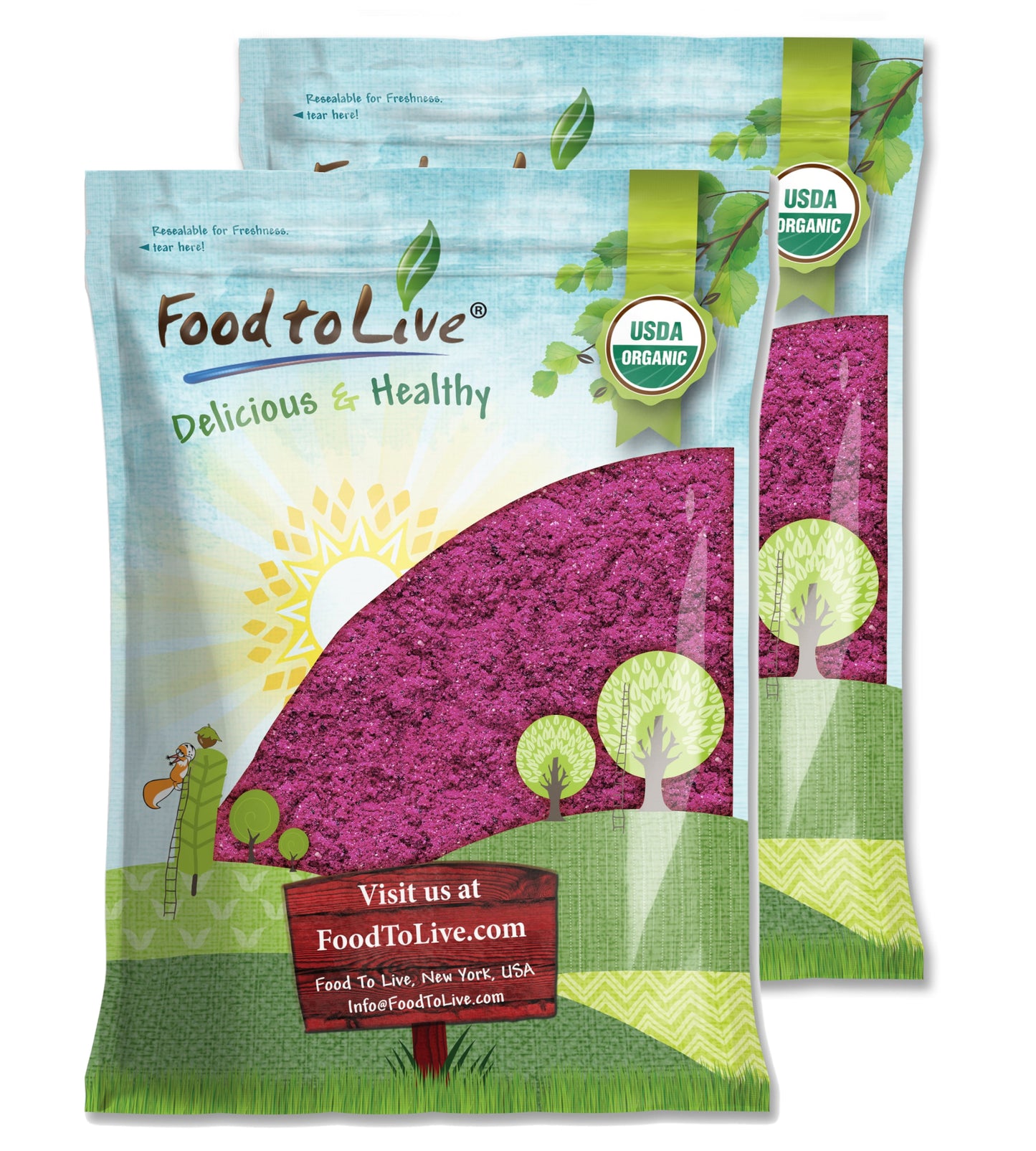 Organic Red Dragon Fruit Powder - by Food To Live